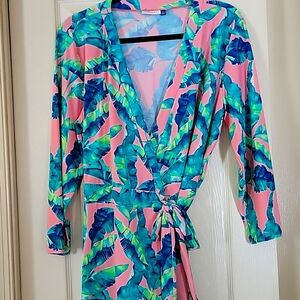 Cabana Life Wrap Waist Romper